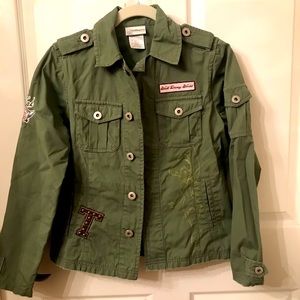 Disney Tinkerbell Military Green Jacket
